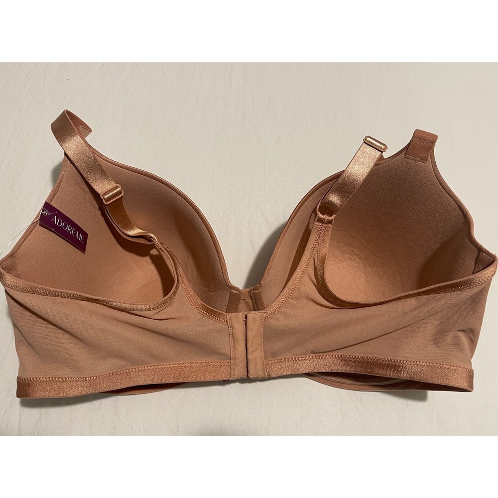 00630 Adore Me 40DD Seamless Smooth T-Shirt Bra Full Coverage Nude Beige NWOT - Picture 7 of 7